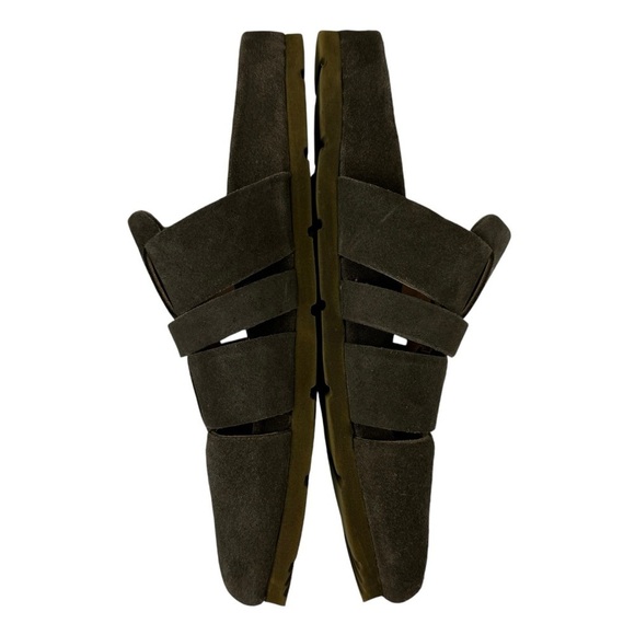 Free People Mule Clogs Sunday Season Khaki Green Slip On Women’s 36 USA 6 - Picture 5 of 16